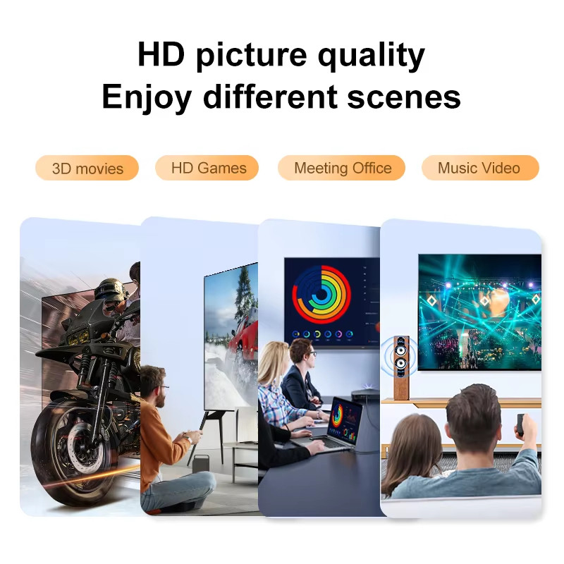 Cáp nối dài cáp HDMI Mạ vàng siêu cao Tương thích với hướng dẫn video1080P 3D cho bộ chia HDTV 1,5m / 3m / 5m