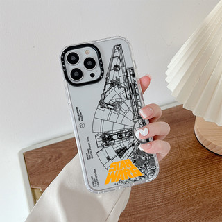 Ốp lưng STAR WARS Warship Tương thích cho IPhone 11 14 15 16 Pro Max 12 13 Mini Cover X XR XS Max Silicone Mềm Clear SE 2022 6 7 8 Plus Vỏ chống sốc