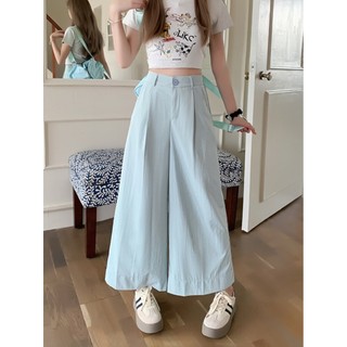 Quần ống suông dài gió lụa Hàn mềm mát
