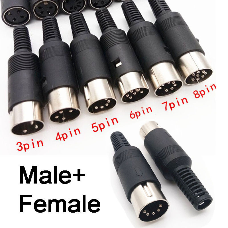 1 pz Mini 3/4/5/6/7/8/9 Pin Din Maschio/Femmina Spina Con Manico In