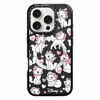 Phim hoạt hình dễ thương Pink Mary Cat Sticker Vỏ sạc từ tính không dây Tương thích cho IPhone11 12 13 14 15 16 Pro Max Cover 16 PLUS Silicone mềm trong suốt Vỏ chống sốc