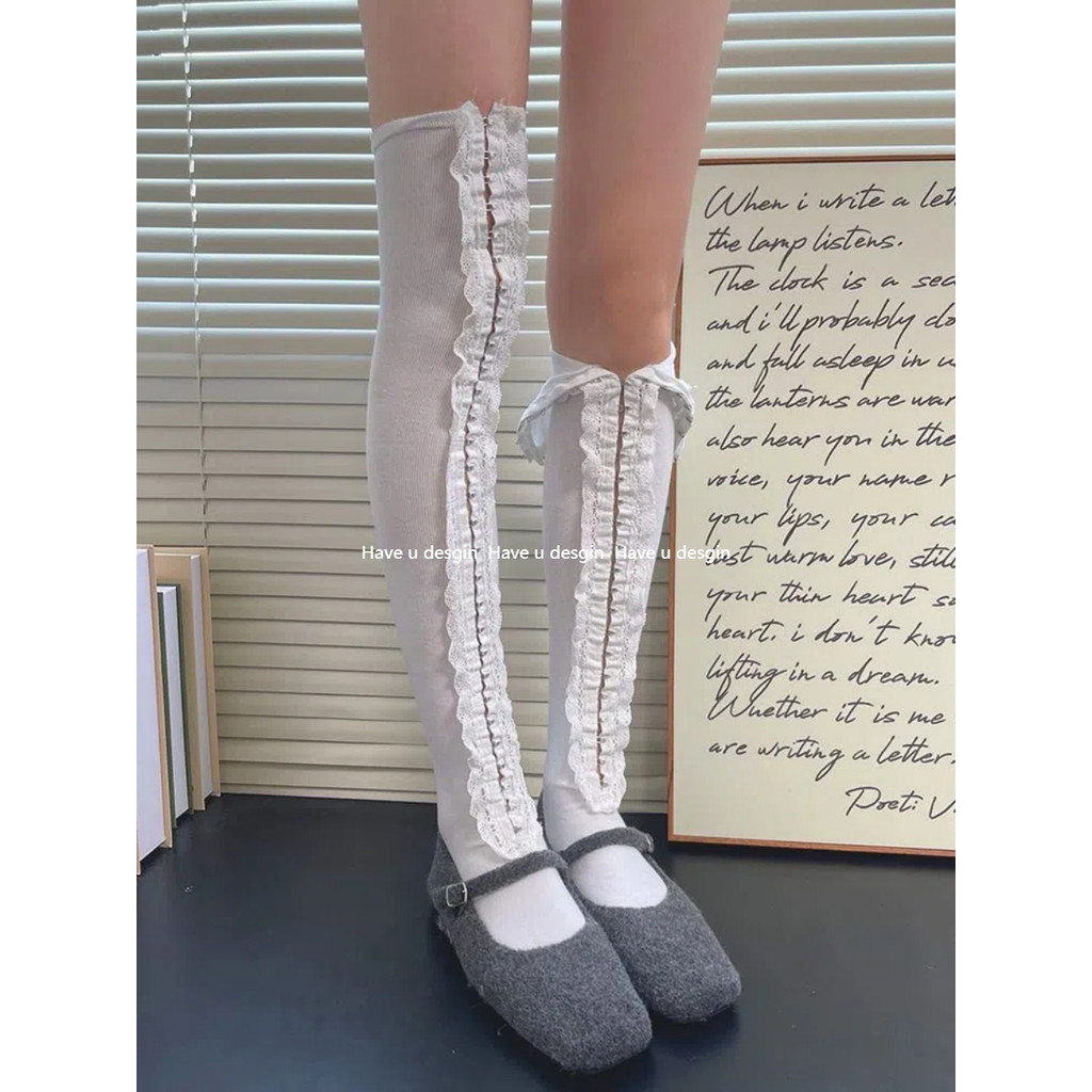 Văn Hóa Châu Á Blogger Phong Cách - Quần Lót Khóa Ren Cotton Thấp Más