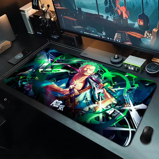ONE PIECE Roronoa Zoro Mousepad Đẹp Lớn Chơi Game Mousepad Game Thủ Miếng Lót Chuột Kích Thước Cho Trò Chơi Bàn Phím Miếng Lót Cho Game Thủ