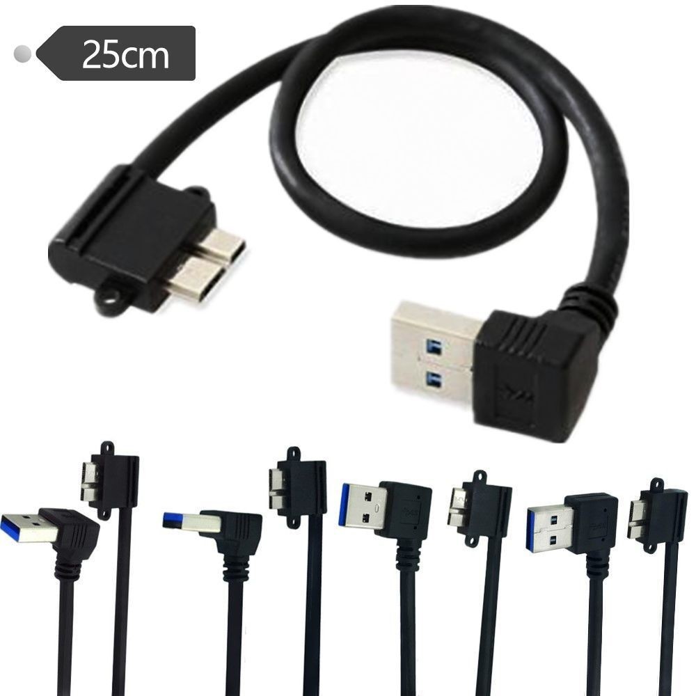 USB3.0 sang MICRO BM có bảng điều khiển khóa vít USB3.0 AM cong Nam ...
