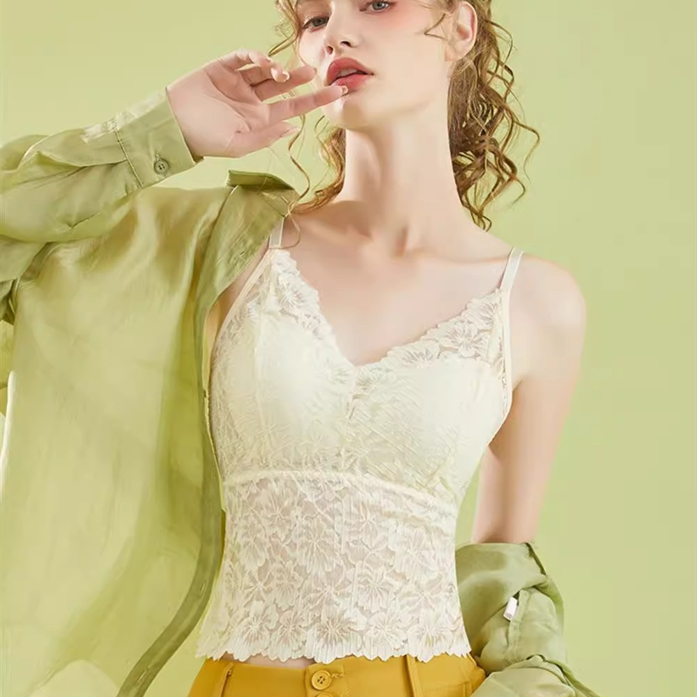 Ren Gợi Cảm Nữ Áo Ngực Mềm Thời Trang Đẹp Lưng Cô Gái Không Dây Quần Lót Mỏng Bọt Biển Đẩy Lên Quần Lót Nữ