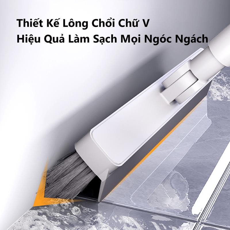 Mô tả Chổi chà sàn và gạt nước ZOLELE C1 2 trong 1 cây chà sàn nhà tắm gạt nước - Chính Hãng - 4
