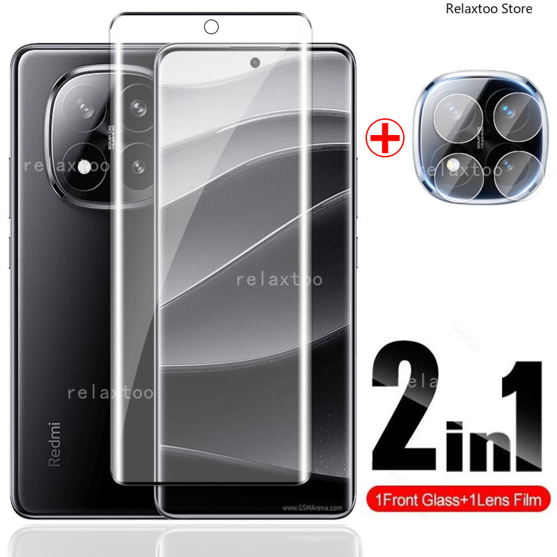 2in1 3D Curved Tempered Glass For Xiaomi Redmi Note 14 15 17 Note14 Note15 Note17 Pro Plus Pro+ Max 14Pro+ Note14Pro+ Note15Pro+ Note17ProMax 4G 5G Rear Camera Lens Screen Protect… – ảnh mô tả chi tiết 1