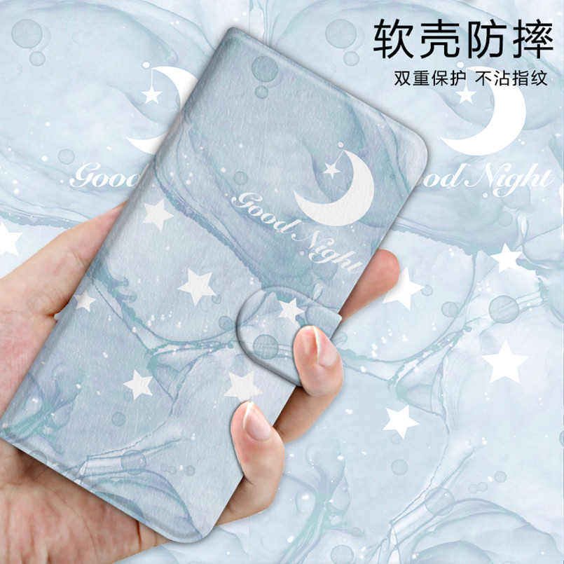 Ốp Điện Thoại Samsung Dễ Thương Thích Hợp Cho Note 10 + 20 Ultra S24 Pro S23 FE Ví Da Từ Tính Lật