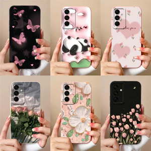 Vỏ Thiết Kế Mới Cho Samsung Galaxy M54 M55 5G Bướm Xinh Đẹp Hoạt Hình Gấu Trúc Chất Lỏng Chống Sốc Silicon Mềm TPU Vỏ Điện Thoại Cho SamsungM54 GalaxyM55 5G Vỏ Capa