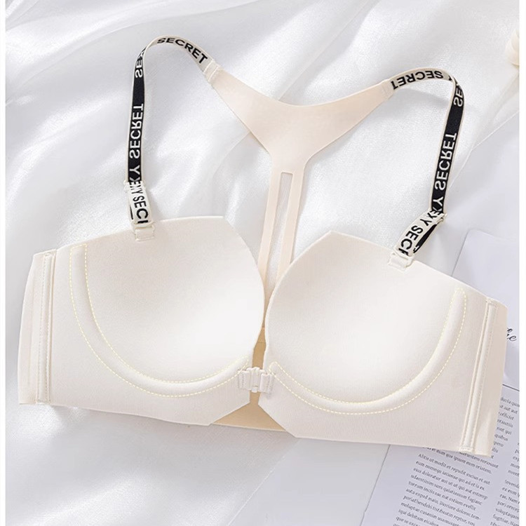 Gợi Cảm T-Back Cho Cô Gái Trẻ - Áo Ngực Mềm Mại Dày Bọt Biển, Đồ Lót Đóng Cửa Phía Trước