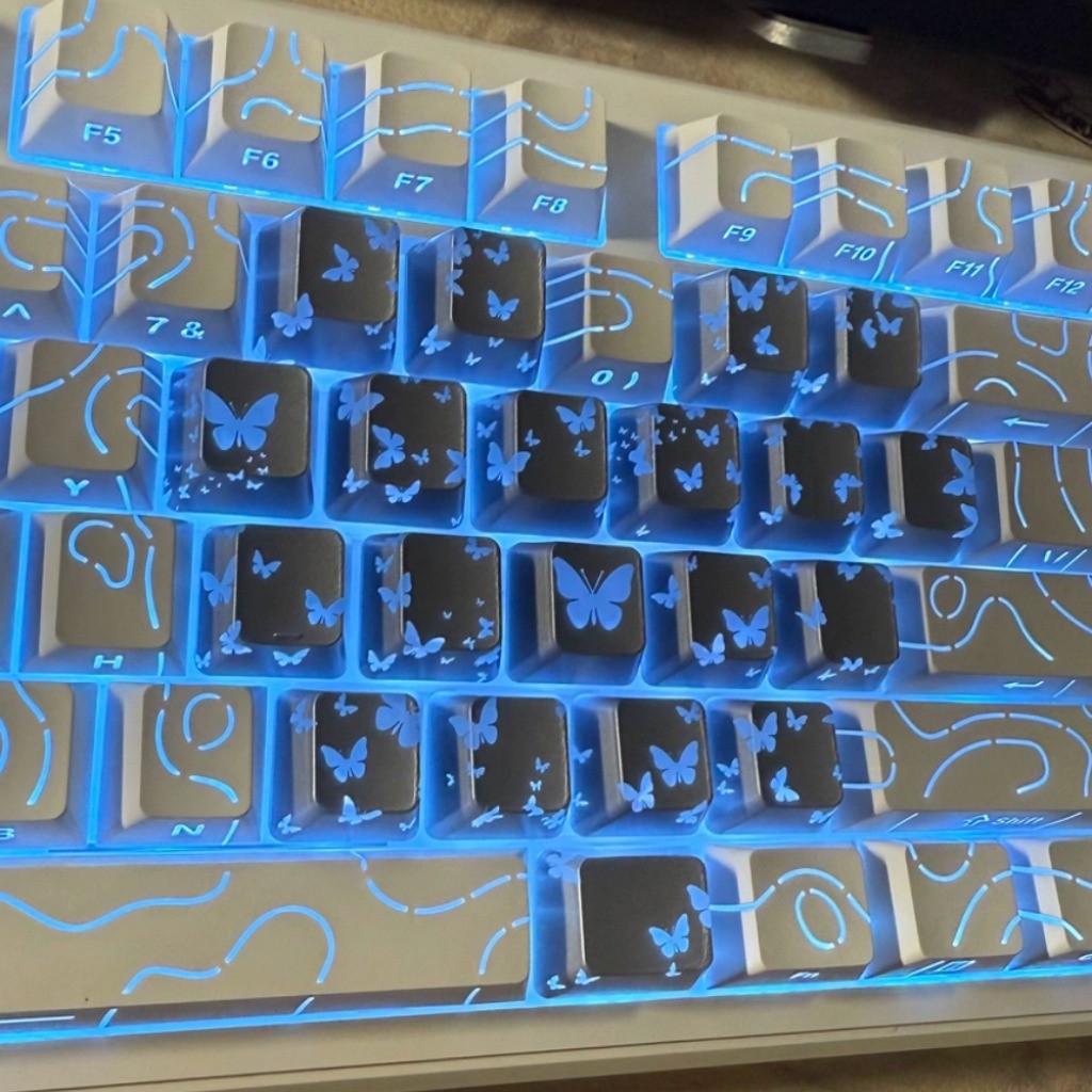 XVX Bướm Keycaps OEM Profile 21 Phím IMD Process Light Transmission ...
