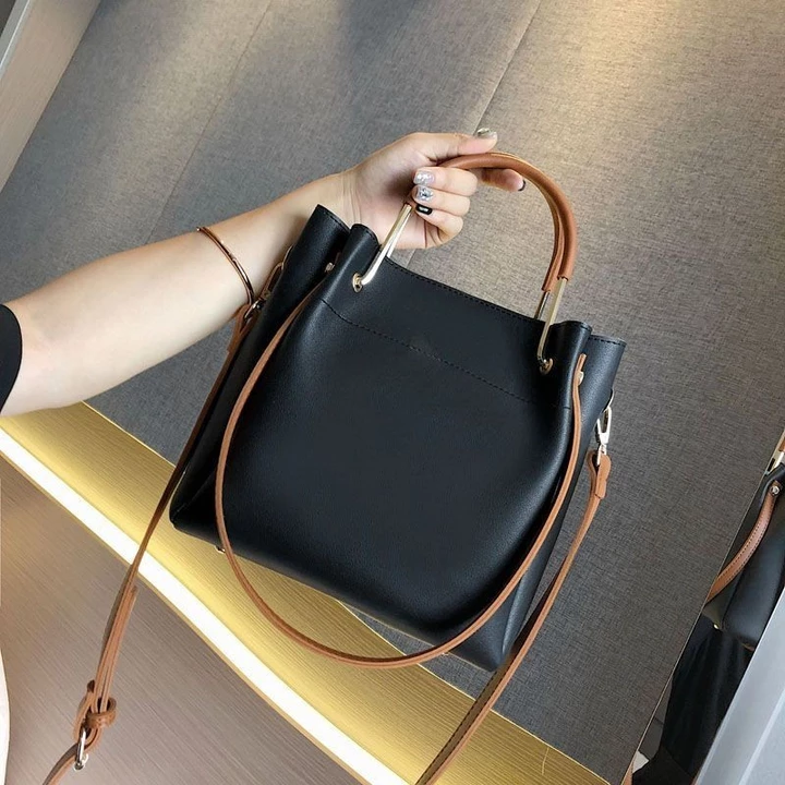 Túi xách nữ thời trang đơn giản, túi Bucket phong cách Hàn Quốc cao cấp mới, túi đeo chéo một vai – 6