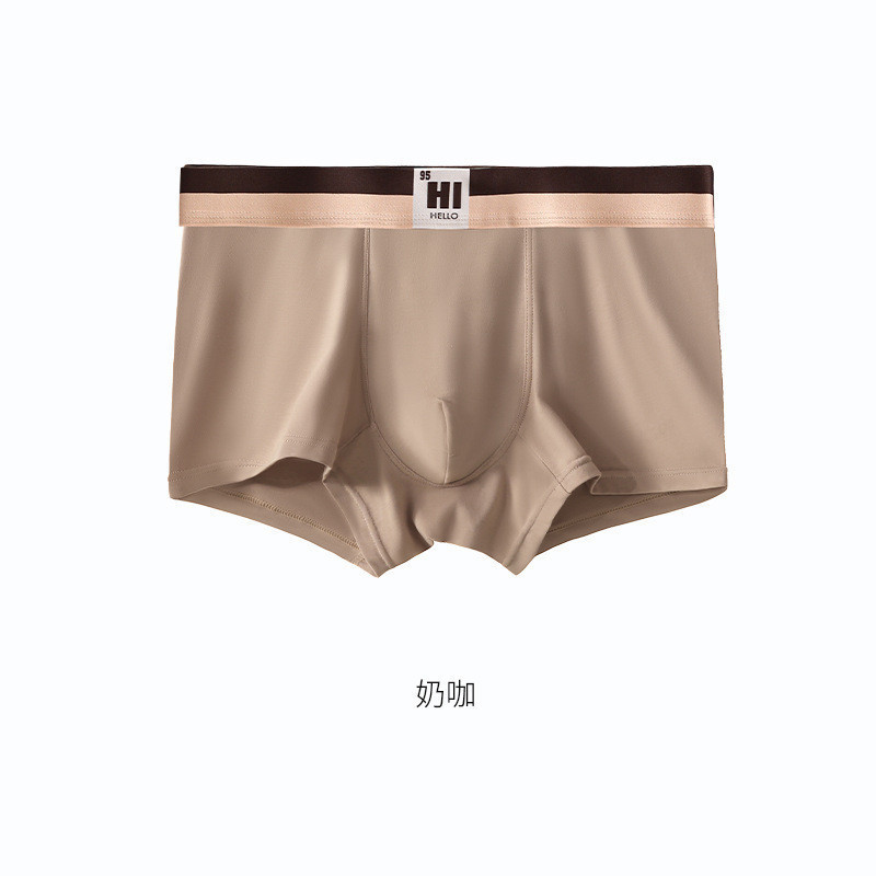 Mô tả Ecmn Nam Morandi Màu Quần Short Boxers Kháng Khuẩn Đáy Quần Lót Thoáng Khí Mềm Mại Và Thân Thiện Với Da Liền Mạch Plus Kích Thước Quần Lót - 9