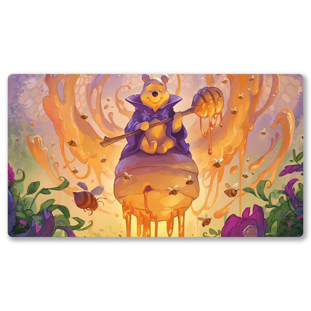 Thảm chơi Lorcana Thảm chơi game TCG 24x14 inch tương thích, Thảm chơi cao su chống trượt và miếng lót chuột