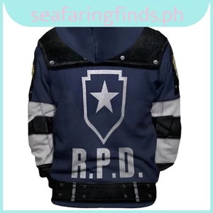 Vải Mềm Resident Evil Áo Khoác Leon Scott Kennedy 3d In Hình Áo Chui Đầu Cosplay Áo Khoác Cho Sự Thoải Mái Tối Đa