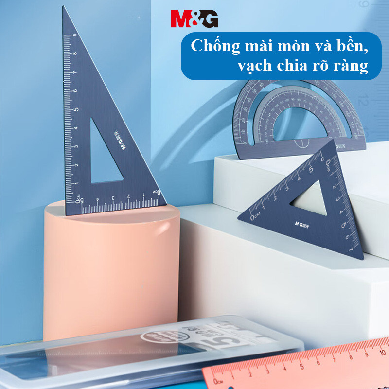 M&G bộ thước kẻ Hợp Kim Nhôm 20cm Vồng Cạnh Thước Tam Giác Quy Tắc ...
