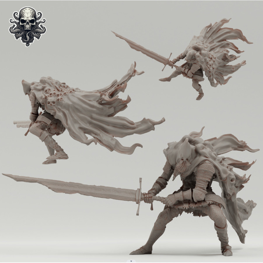 Dark Souls 3 Slave Knight Gale 3d In Mô Hình Hình Hình gk Board Game ...