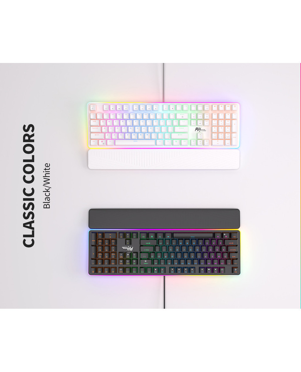 Mô tả Bàn phím cơ có dây có đèn nền Royal Kludge Rk918 Full RGB Gateron / Cherry / Outemu Switch Rk918 - 4