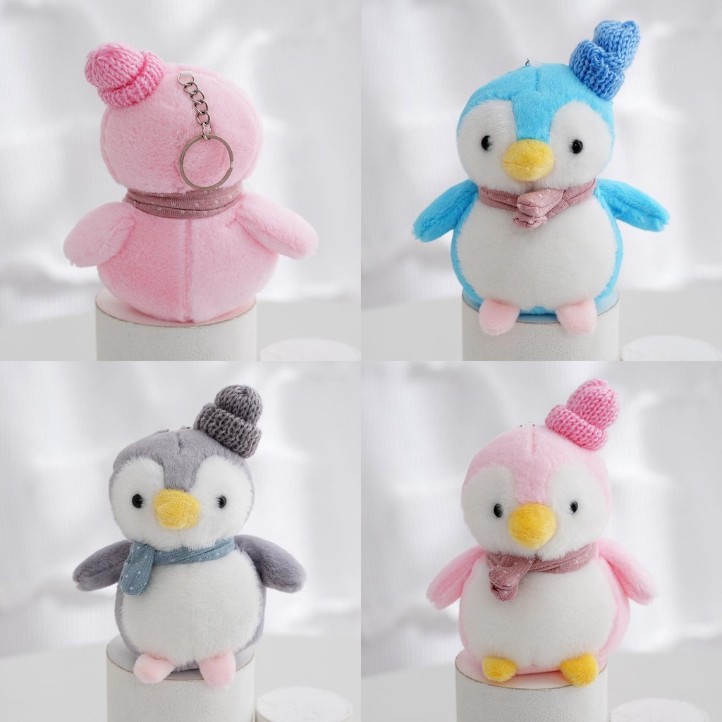 Móc treo ba lô sang trọng thú vị Penguin Vòng chìa khóa đáng yêu Mềm mại và cẩn thận