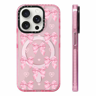 Ốp điện thoại sạc từ tính không dây hình nơ màu hồng tương thích cho IPhone11 12 13 14 15 16 Pro Max Cover 16 PLUS Silicone mềm trong suốt Vỏ chống sốc