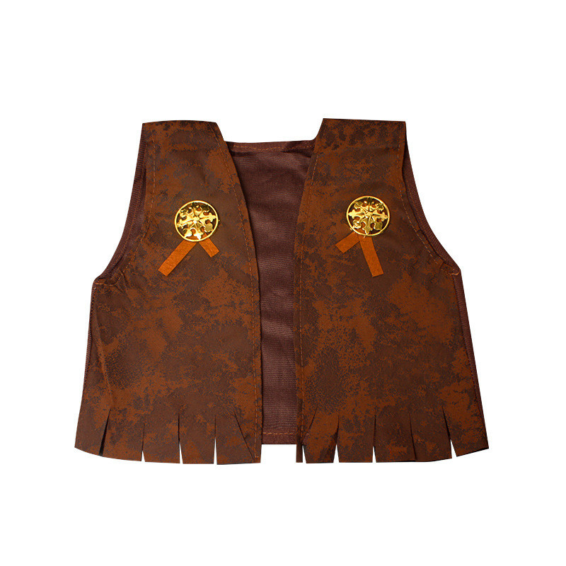 Áo Vest Cao Bồi Phong Cách Mỹ Chất Polyester, Dùng Cho Biểu Diễn Sân Khấu, Phù Hợp Nam Nữ & Trẻ Em