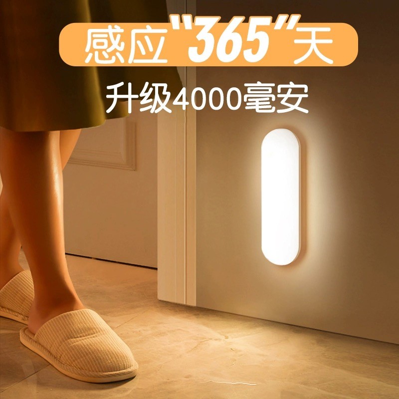 2 Chiếc Di Động Di Động Thông Minh Đèn Ngủ USB Sạc Chăm Sóc Mắt Đọc Sách Cảm Biến Từ Tính Đèn Tường Cho Tủ Gia Đình Và Đèn Đầu Giường 14CM