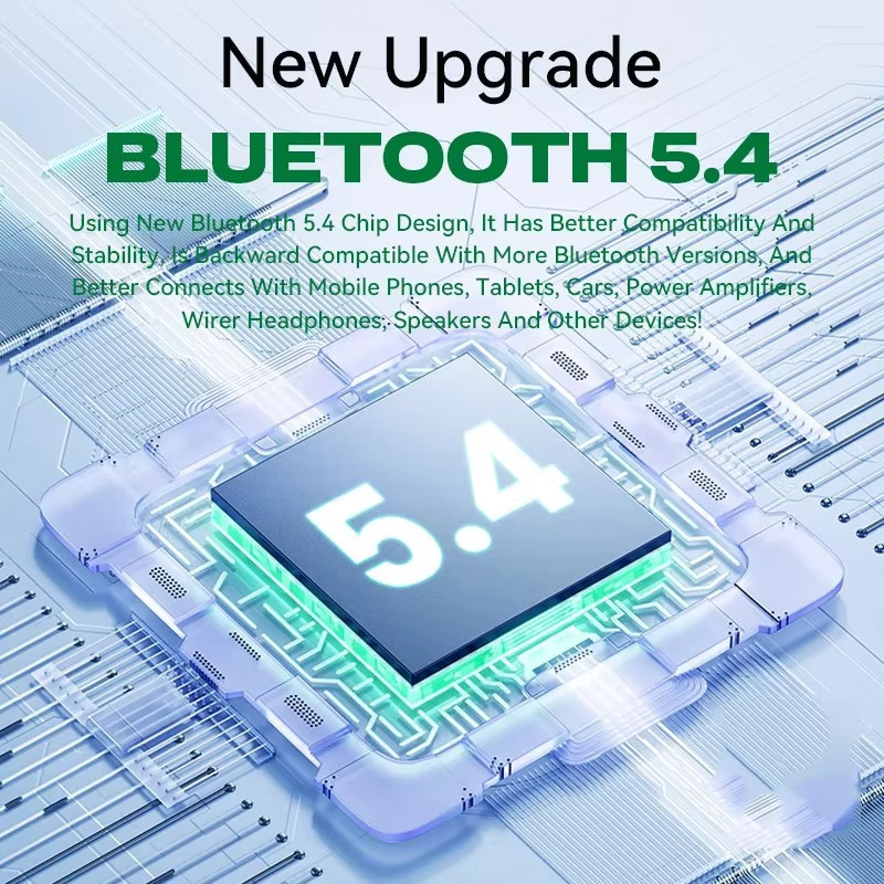 Bluetooth 5.4 Bộ Thu Âm Thanh Không Dây Đĩa U RCA 3.5 Mm AUX USB Stereo Bộ Chuyển Đổi Âm Nhạc Có MIC Cho Xe Ô Tô Bộ Khuếch Đại Loa Có Dây