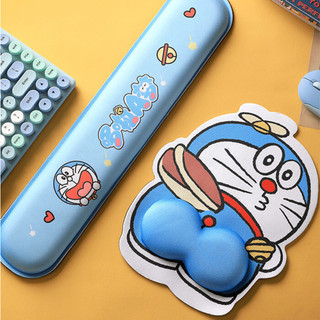Blue Fat Cat BUTT Mouse Pad + Bộ bàn phím Miếng đệm cổ tay chuột + Bộ bàn phím hỗ trợ