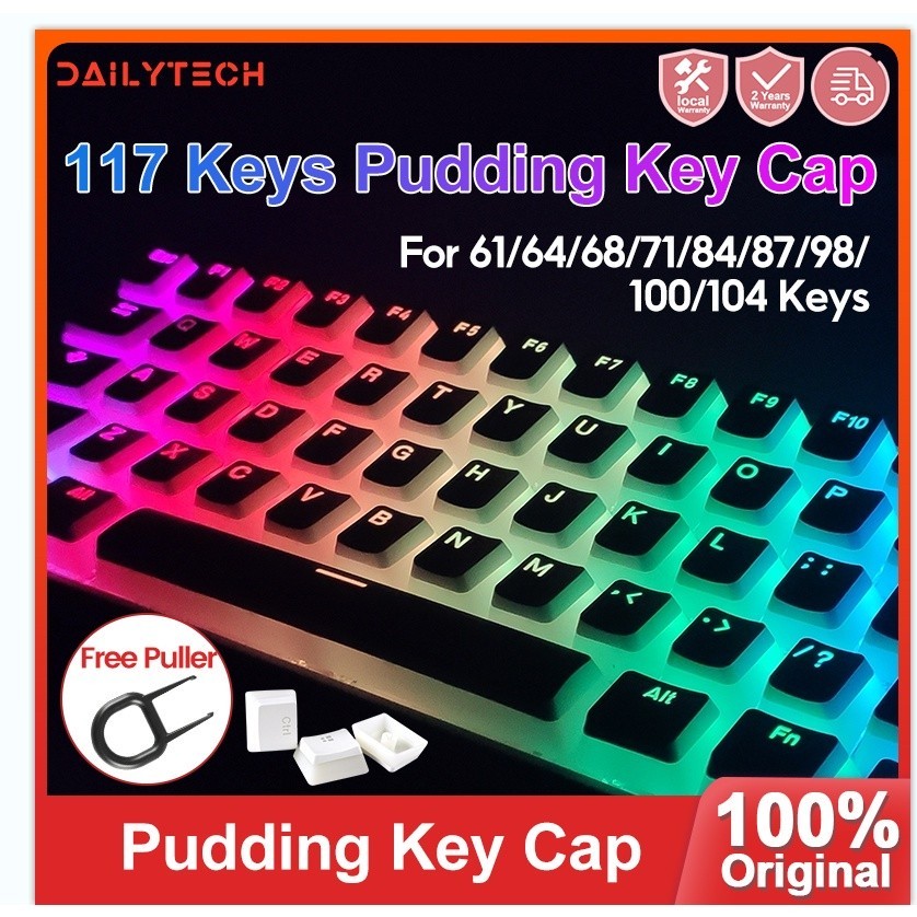 Mô tả Pbt Pudding Trọn Bộ Keycaps Thích Hợp Cho Royal Kludge Tất Cả Các Bàn Phím, Tất Cả Trong Nhiều Màu Tự Làm - 8