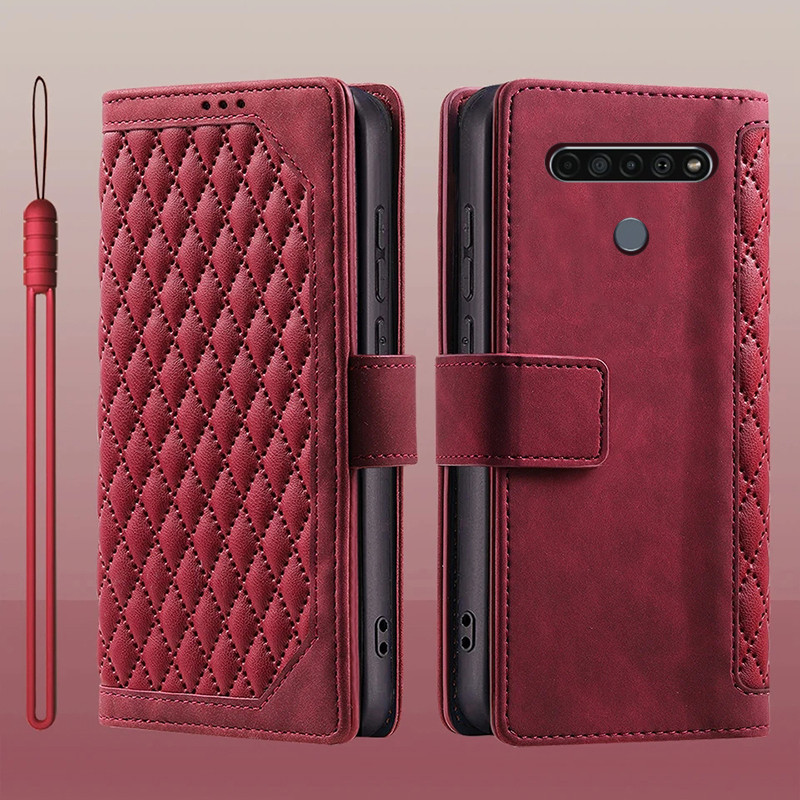 Dành Cho LG K51 Q51 K61 Q61 K41S K51S Bao Da Lật Đựng Thẻ Sách Ví Đứng Bảo Vệ Toàn Diện Ốp Lưng Cho LG V50 ThinQ Vỏ Điện Thoại
