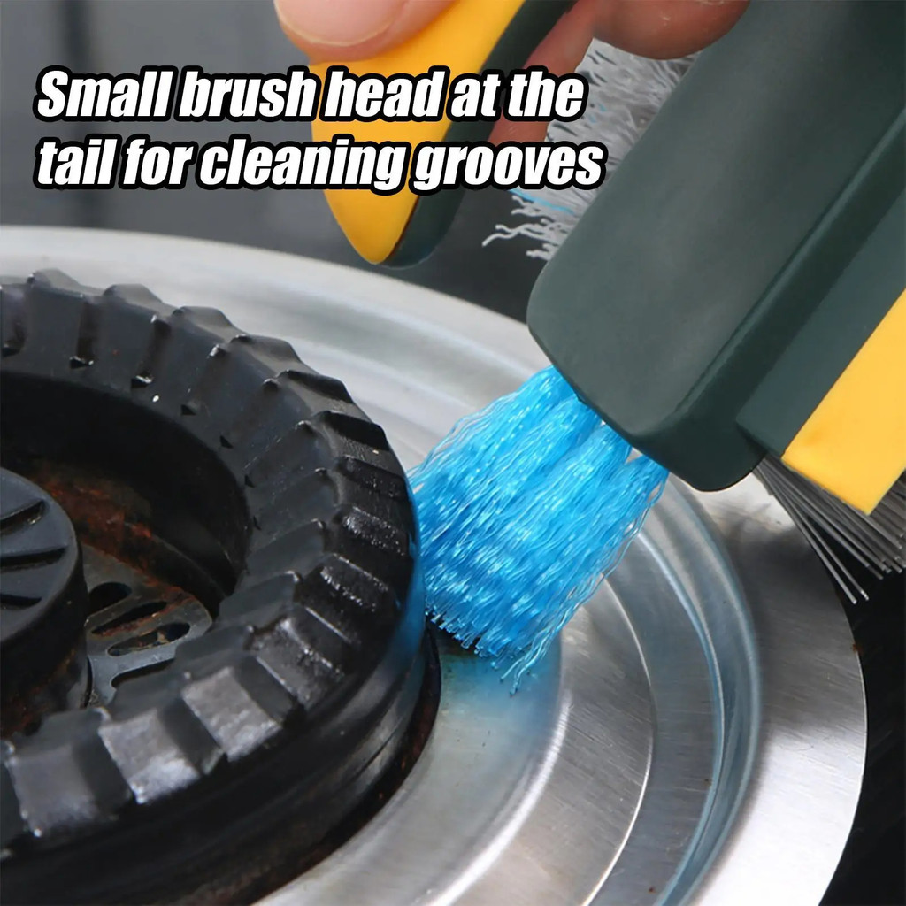 2 Chiếc Crevice Cửa Trượt Theo Dõi Bàn Chải Đa Năng Cầm Tay Công Thái Bàn Chải Cho Tầng Bếp Tủ Lạnh Bồn Rửa Lỗ Thông Hơi Dụng Cụ Vệ Sinh Nhà