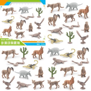 11 Bộ mô hình động vật sa mạc thực tế bao gồm xương rồng lục lạc nhiều hơn và