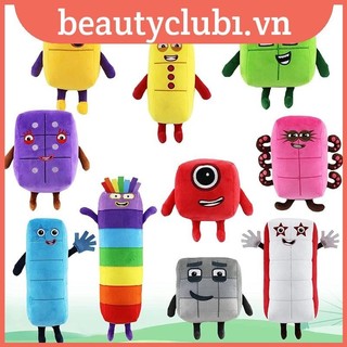 Numberblocks Đồ chơi nhồi bông sang trọng Khối số búp bê giáo dục- Thú Nhồi Bông Numberblocks Hình Số Đếm Số Cho Bé WHYM