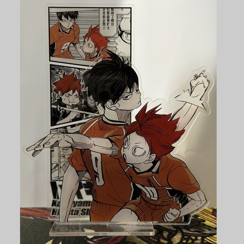 Phong Cách Mới Đứng Haikyuu Shoyo Hinata Kenma Kozume Kei Tsukishima Oikawa Tooru Bóng chuyền Junior Big Stand Xiangyang Kageyama Feixiong Acrylic Để Bàn Đồ Trang Trí Ngoại Vi Cho Bạn Bè