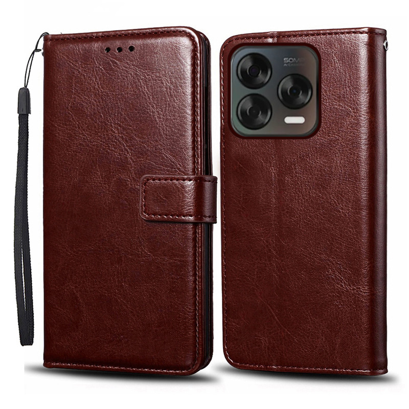 Dành Cho ZTE Nubia V70 Thiết Kế Blade V70 Vita Ốp Lưng Lật Sang Trọng Ví Da PU Vỏ Điện Thoại Có Giá Đỡ Thẻ