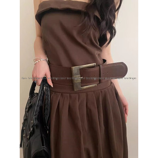 Have u desgin American Hot Girl Phong Cách Thắt Lưng Rộng Nữ Retro Merader Phong Cách Eo Hẹp Ôm Hơn Nhìn Phù Hợp Với Váy Tính Khí Thắt Lưng Cao Cấp