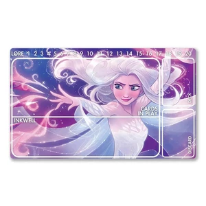 Thảm chơi Lorcana Thảm chơi game TCG 24x14 inch tương thích, Thảm chơi cao su chống trượt và miếng lót chuột