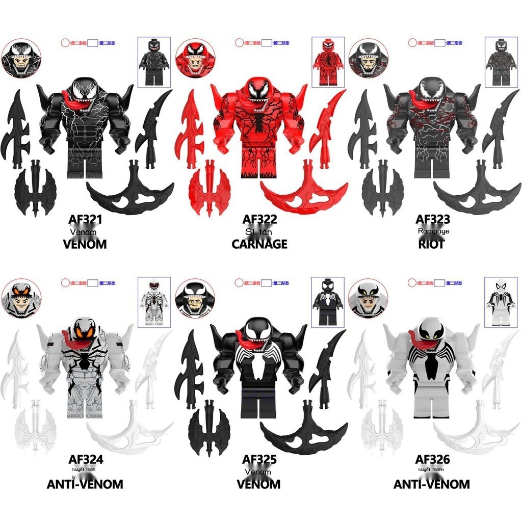 [GIÁ SỈ] Tương thích với LEGO Venom Carnage Riot Serum của bên thứ ba ...
