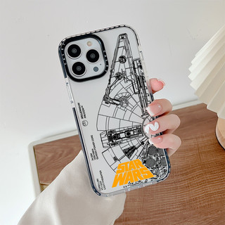 Ốp lưng STAR WARS Warship Tương thích cho IPhone 11 14 15 16 Pro Max 12 13 Mini Cover X XR XS Max Silicone Mềm Clear SE 2022 6 7 8 Plus Vỏ chống sốc
