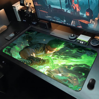 ONE PIECE Roronoa Zoro Mousepad Đẹp Lớn Chơi Game Mousepad Game Thủ Miếng Lót Chuột Kích Thước Cho Trò Chơi Bàn Phím Miếng Lót Cho Game Thủ