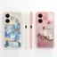 Ốp Thiết Kế Mới Cho Oppo A5 Pro 4G 5G Hoạt Hình Dễ Thương Hình Trái Tim Hoa Thiết Kế Vuông Mềm Silicon Bảo Vệ Mặt Sau Cho OppoA5Pro Vỏ Siêu Mỏng Capa