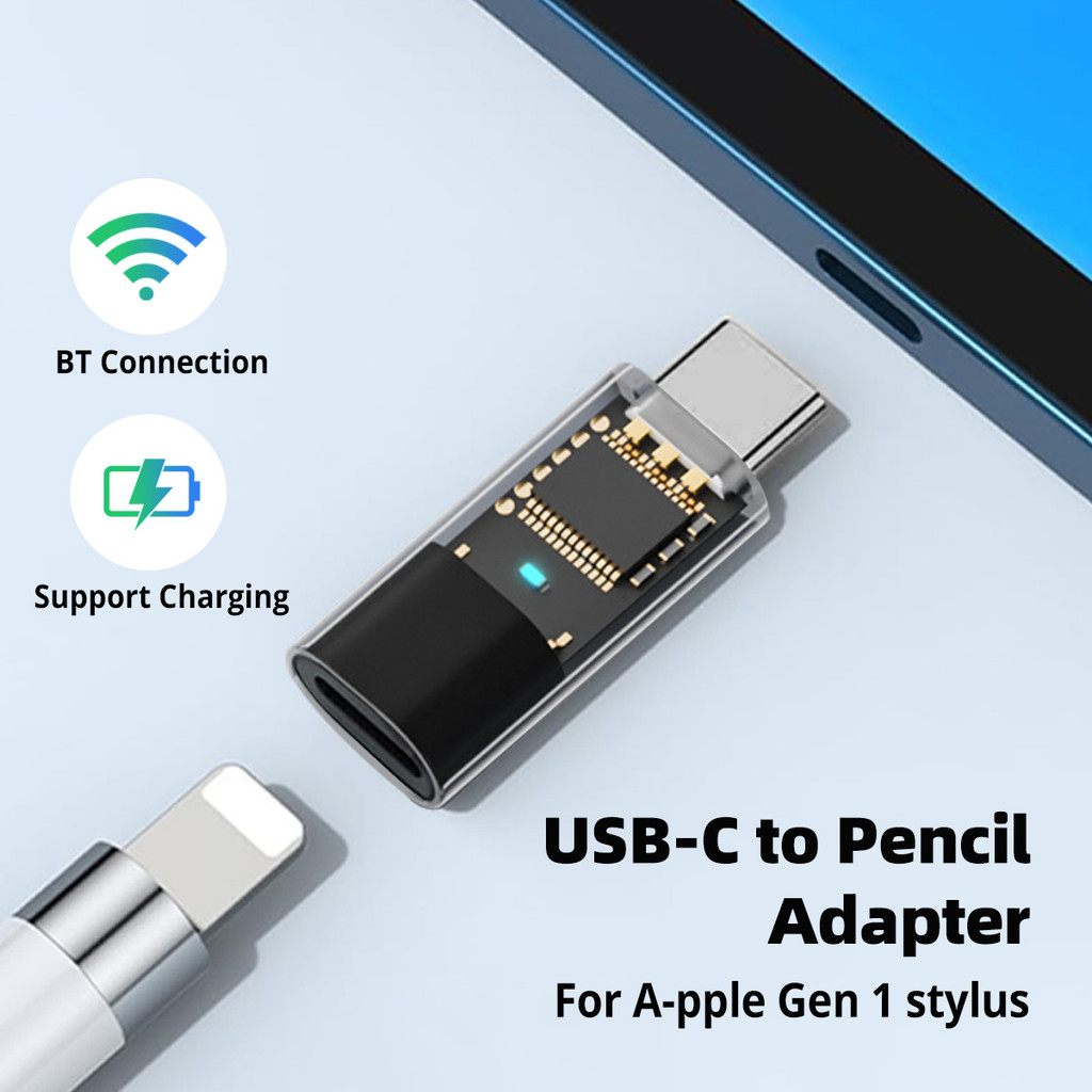 Mô tả HdoorLink USB C sang pencil 1st Adapter ipencil 1st và Pad gen 10 Đầu nối sạc nối Bluetooth giữa - 2