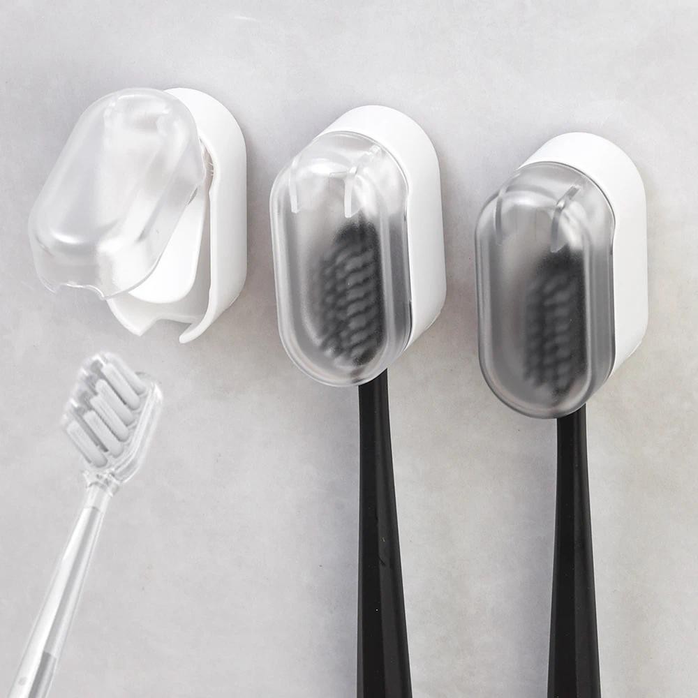 4 Chiếc Treo Tường Bàn Chải Đánh Răng Không Bụi Không Xả Tổ Chức Tiết Kiệm Không Gian Phòng Tắm Bàn Chải Đánh Răng Tổ Chức Để Sử Dụng Tại Nhà