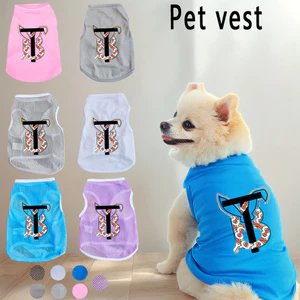 Áo Vest thú cưng có họa tiết sáng tạo, máy giặt, vải mềm, quần áo thú cưng không tay thoải mái và thoáng khí cho mùa xuân hè, thích hợp cho chó nhỏ và vừa mèo