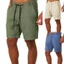 Quần short nam năm điểm thực tế có lớp lót vải lanh mềm để tăng cường sự thoải mái trong mùa hè