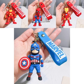Móc khóa sắt Người vui nhộn Thanos Black Panther Hulk Nhẫn chìa khóa