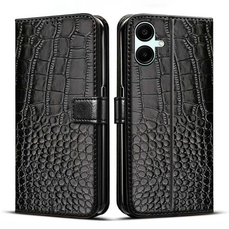 Dành Cho Samsung Galaxy A06 4G Ốp Lưng Ví Đựng Thẻ Đứng Từ Tính Lật Da Bao Da Dành Cho Samsung Galaxy A06 A 06 Ốp Lưng Điện Thoại