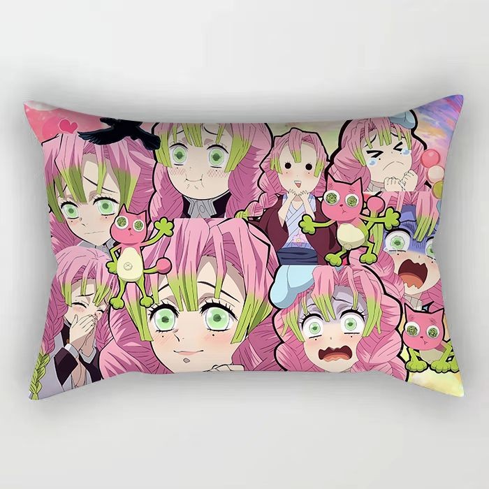 Gối Demon Slayer Tomioka Nezuko Zenitsu shinobu Anime Demon Slayer Gối Hai Chiều Hình Chữ Nhật Ký Túc Xá Trang Trí Phòng Gối Sofa Đệm Người Bạn Quà Tặng