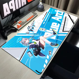 Xanh Lưu Trữ Sunaookami Shiroko Mousepad Chuột Thảm Để Bàn Thảm Có Miếng Lót Phụ Kiện Chơi Game Prime Gaming XXL