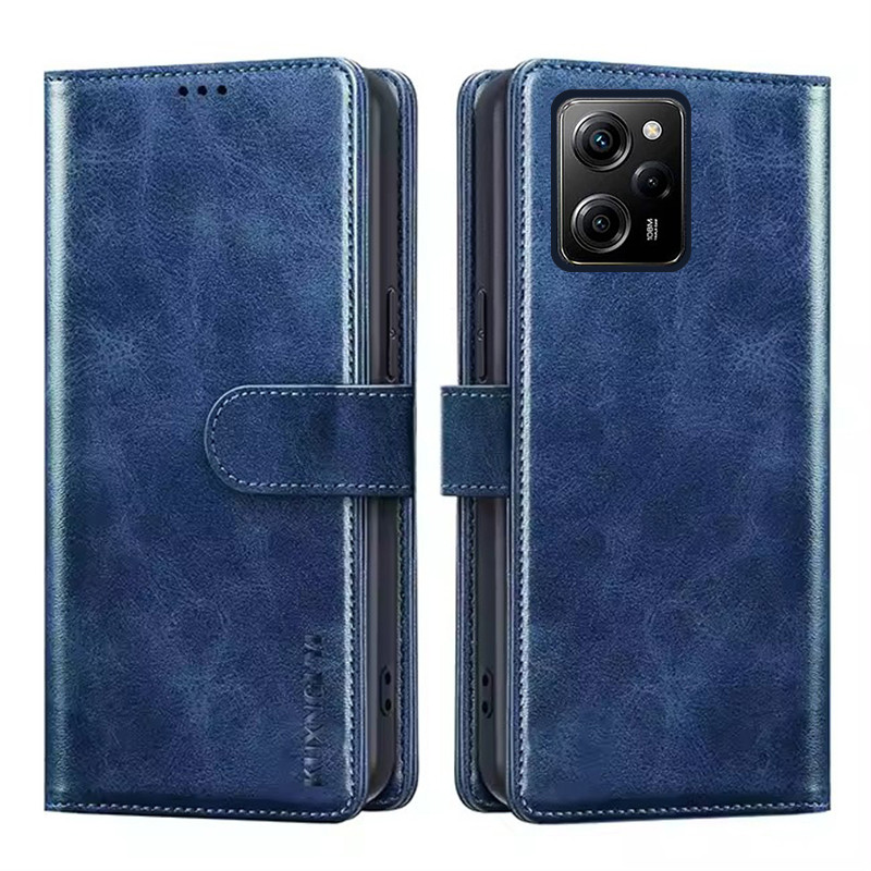 Ví đựng điện thoại cho Xiaomi Poco X5 X4 X3 Pro GT 5G NFC có ngăn đựng thẻ Vỏ chống sốc bằng da lật từ tính